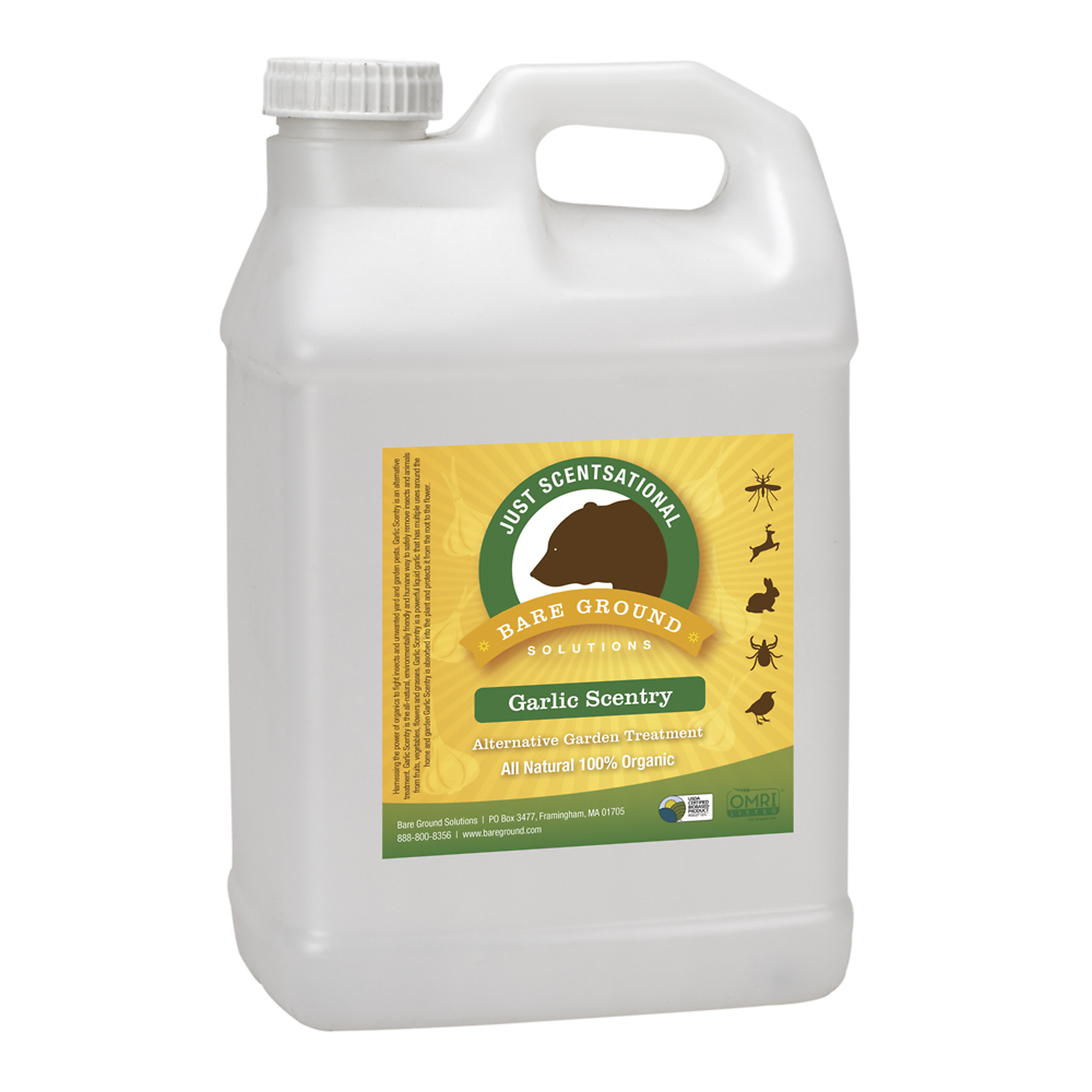 Bare Ground, 2.5 Gallon Container of Garlic for Pest Repellent, Model# GAR-2.5P